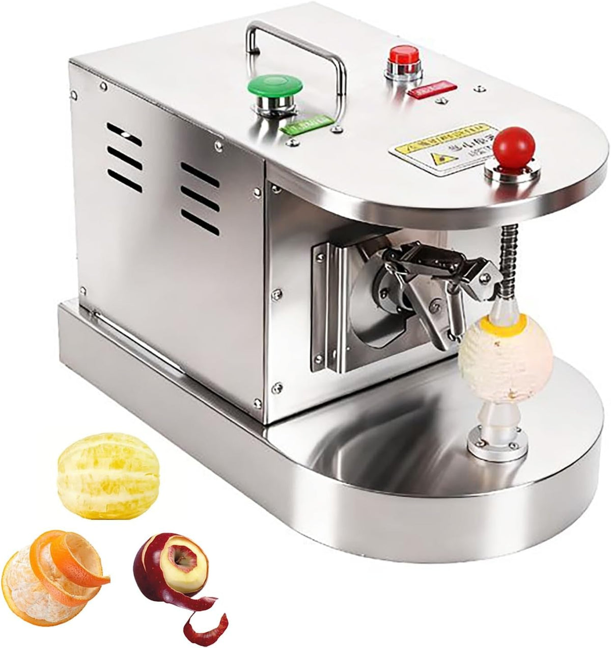 ANGDI Pelador, a automática comercial de limones y naranjas, peladora eléctrica de frutas y verduras con altura ajustable, 500 unidades/hora