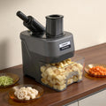 Robots de cocina de GIDRLL, Cortador de verduras eléctrico 3 en 1, multifuncional, cortador de verduras para cubos, rallar y cortar con cuchillas de