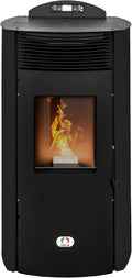 STUFE A PELLET ITALIA Calefacción de pellet, Siberia Aria New 18 KW Doble canalización, Estufa de aire ventilada Eficiencia 91% Calienta 180 m²