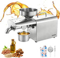 VEVOR Exprimidores eléctrico, Prensa de Aceite Eléctrica 750 W, Máquina de Prensado de Aceite 3, 75 kg/h, Prensado en Caliente 50-300 °C, Extractor de