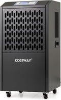 Deshumidificador de COSTWAY, 118 L Deshumidificador, 1300W Deshumidificadores de Humedad con Manguera de Drenaje, Deshumidificador Comercial con