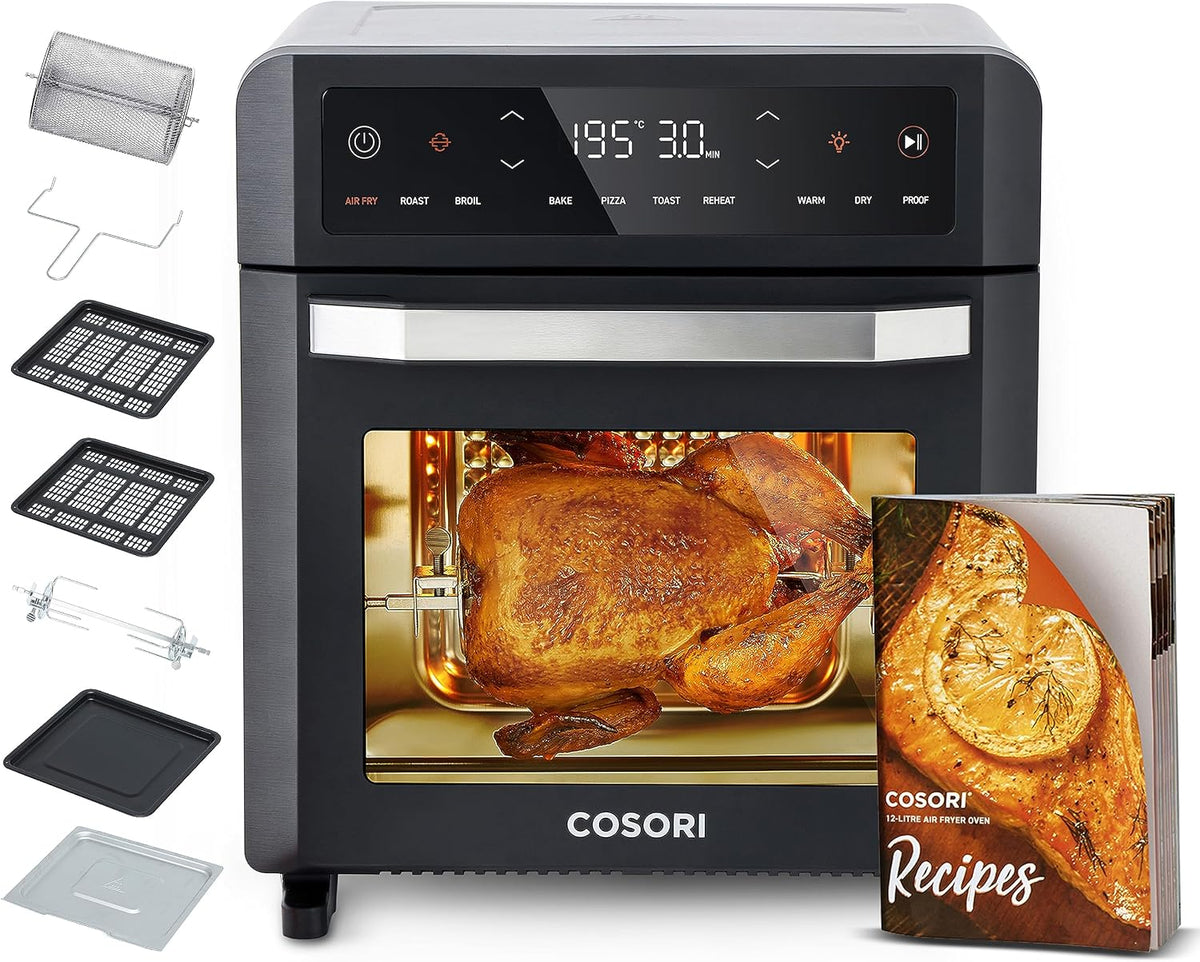 Cosori Freidora de aire, Aire Horno 12L con Doble Resistencia y Ventana