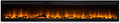 Chimenea eléctrica empotrable con calefacción Elysee Infinity 228cm, Efecto de Llama Leds- Chimenea Decorativa de Pared bajo Consumo - Mando a