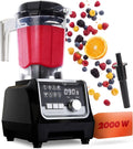 Nutrilovers Batidoras de vaso, Batidora de Vaso Alto Rendimiento 2000W, 2L, Sin BPA
