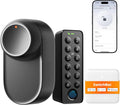 Pestillo de SwitchBot, Lock Ultra, Cerradura Inteligente WiFi con Teclado De Pantalla Táctil, Huella Dactilar, Cerradura Electrónica con Batería