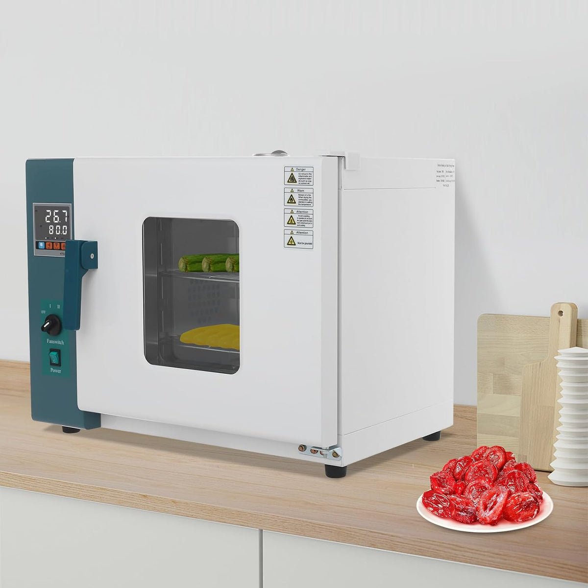 Estufa de NoneDanGee, Armario de secado de laboratorio de 1 kW, horno de convección hasta 300 °C