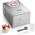 Springlane Kitchen Heladera, SPRINGLANE Máquina para hacer helados caseros EMMA, Ice cream maker, Heladera con compresor 1, 5 l, recipiente extraíble