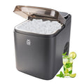 Máquinas para hacer hielo Máquina de Hielo para Encimera, Producción de 12 kg/24 h, hielo listo en 6-12 min, 2 tamaños de cubos, panel digital