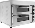 Taozhiyy Hornos individuales para pizza, Mini horno de pizza de 3000 W en acero inoxidable con control de temperatura de 50 a 350 °C y temporizador de