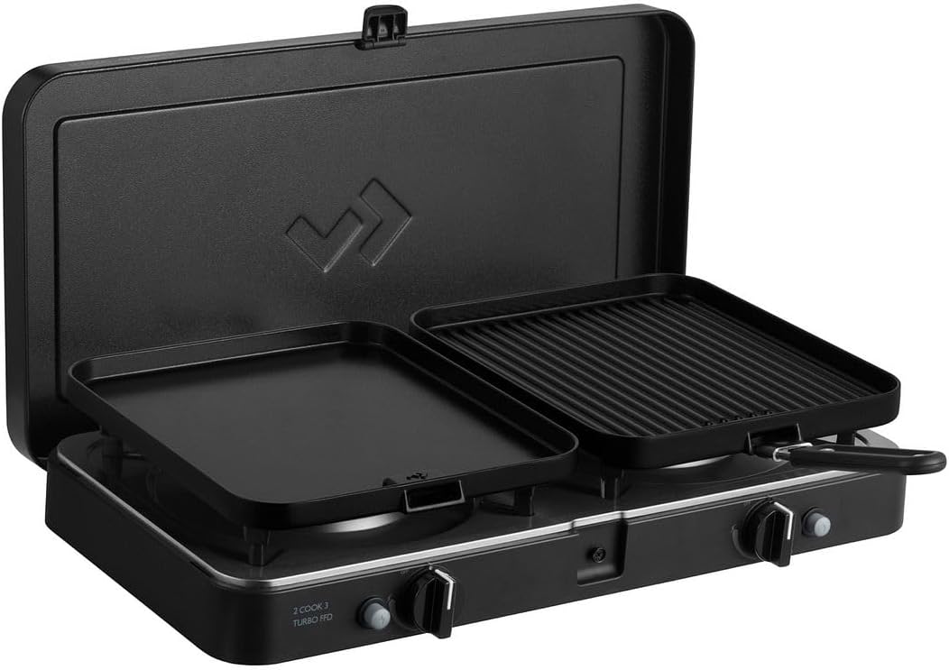 CADAC Parrillas eléctricas de exterior, Parrilla de mesa portátil CADAC 2 Cook 3 Turbo Deluxe - 30 mbar