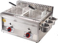 Generic Freidora, 10Lx2 Freidora De Gas De Acero Inoxidable, con Control De Temperatura
