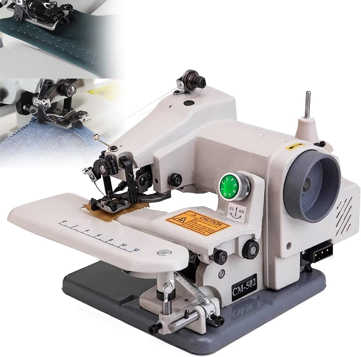 Máquinas de coser básica Generic, Máquina de coser portátil para coser y acolchar, costura sin costuras y punto ciego con mesa ancha, dobladillo de