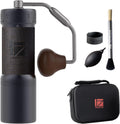 1Zpresso Molinillos de café manual, J-Ultra Molinillo de café manual gris hierro, rebaba cónica, mango plegable, taza de captura magnética de 40 g