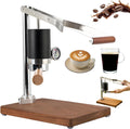 Cafeteras para espresso KVTUYC, Cafetera espresso manual de palanca, cafetera portátil de presión manual, con manómetro visual, para preparar