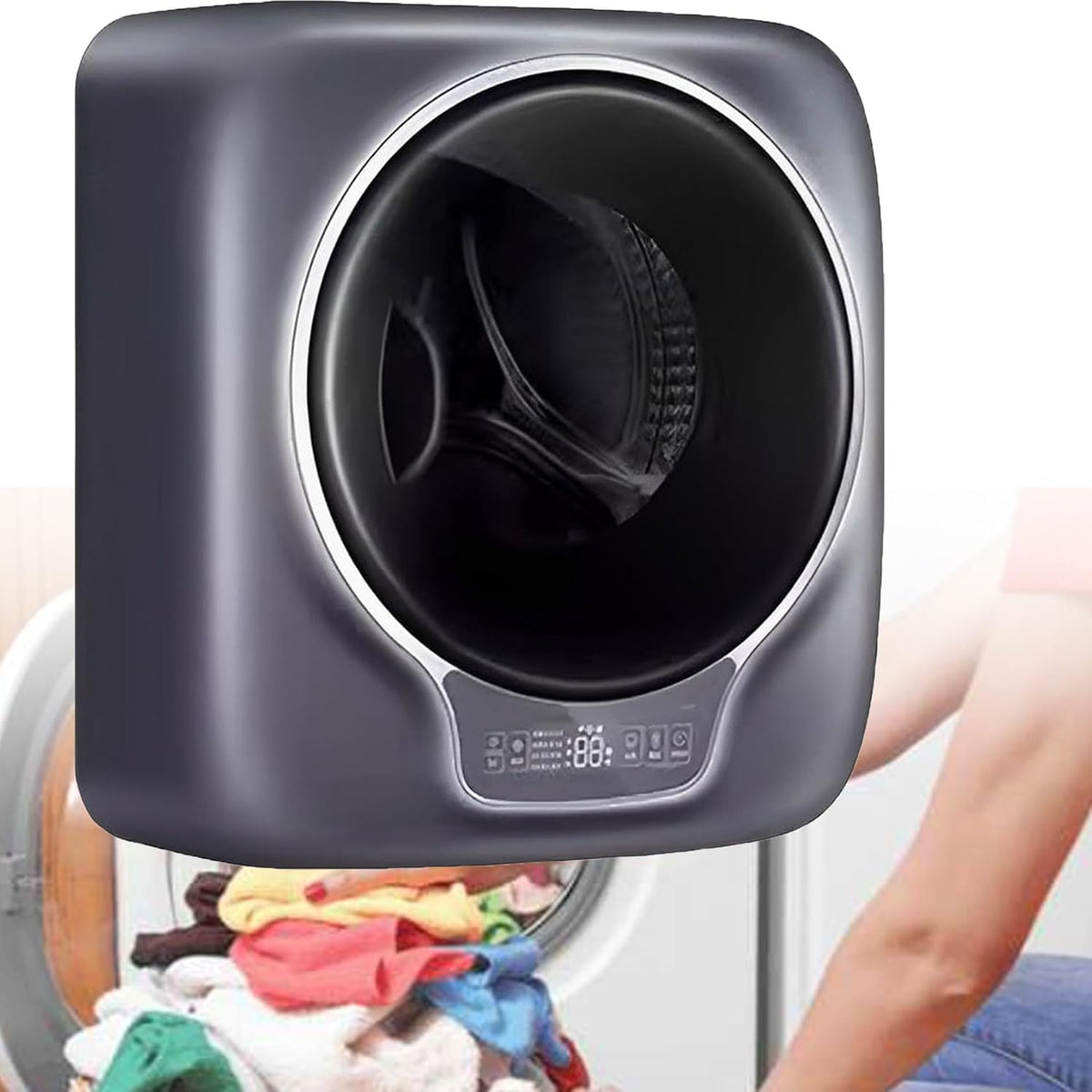 Lavadora de Generic, compacta de carga frontal, solución de lavandería portátil totalmente automática para viajes, apartamentos y dormitorios