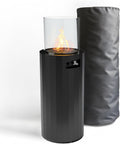 Calentadores y estufas de exterior MAESTRO FERRETERO, MF - Calefactor de gas exterior Bino hasta 8 kW cilíndrico portátil negro