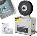 Suministros de limpieza de laboratorio de CGOLDENWALL, Limpiador Ultrasónico 6L para Discos de Vinilo Máx. 6 Discos para Discos de 7/10/12' Potencia