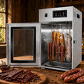 Deshidratador Caja Biltong INOX con 14 Ganchos Y Control Digital De 30-90 °C, Soflightmok
