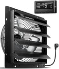 Ventiladores de pared de HG Power, Extractor de 350 mm con Regulador de Temperatura y Humedad Ventilador Industrial de pared Inteligente 2200m³/h