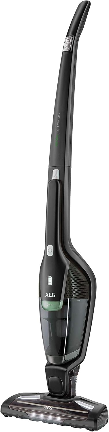 Aspiradoras escoba AEG, Ergorapido CX7-2-45MÖ - Aspirador con batería 2 en 1 (50% material reciclado, sin bolsa, hasta 45 minutos de duración