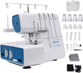 MILLEPUNTI MLD42 Máquinas de coser básica, Serger - Máquina de coser Overlock con 1300 puntadas por minuto, 2/3/4 hilo, longitud de puntada ajustable