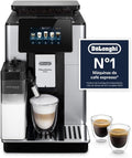 De'Longhi Cafetera automática, PrimaDonna Soul - Cafetera Superautomática 18 Bebidas Plata/Negro