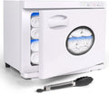 TopDirect Calientatoalla, Calentador de Toallas 23L con Luz UV, Armario Calentador Profesional de Gran Capacidad con Ventana, Cestas de Acero