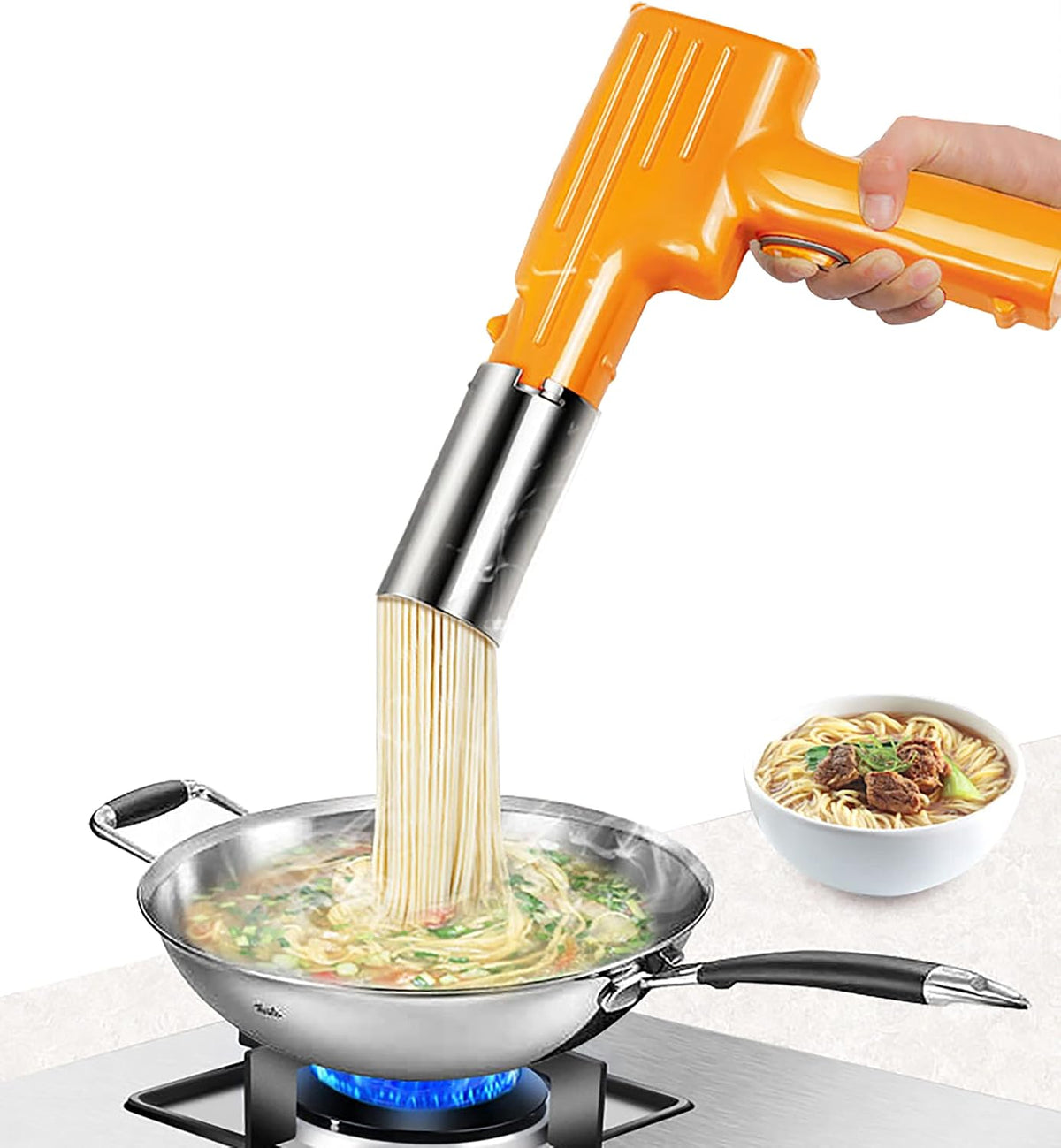 Máquinas para pasta manual Fabricante de fideos eléctricos Prensador automático de pasta Fabricante de fideos Máquina para el hogar Macarrones de