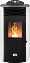 Calefacción de pellet Siberia Aria New 15 kW WiFi, Horno de convección 140 m² eficiencia 92 % Autonomía 30 h programable 5 velocidades y potencia 24