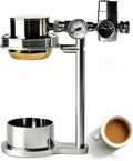 Cafeteras para espresso de MRJYK, Cafetera Manual De Presión De Aire De 58 Mm, Cafetera De Acero Inoxidable, con Manómetro Y Válvula De Alivio