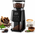 Molinillos de café eléctricos con cono de Generic, Molino de café eléctrico con 30 ajustes de grosor y capacidad de 130g