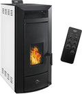 Calefacción de pellet de Sannover Thermique, Estufa de pellets hidráulica impermeable Kleona 22, 7 kW Blanco Sannover