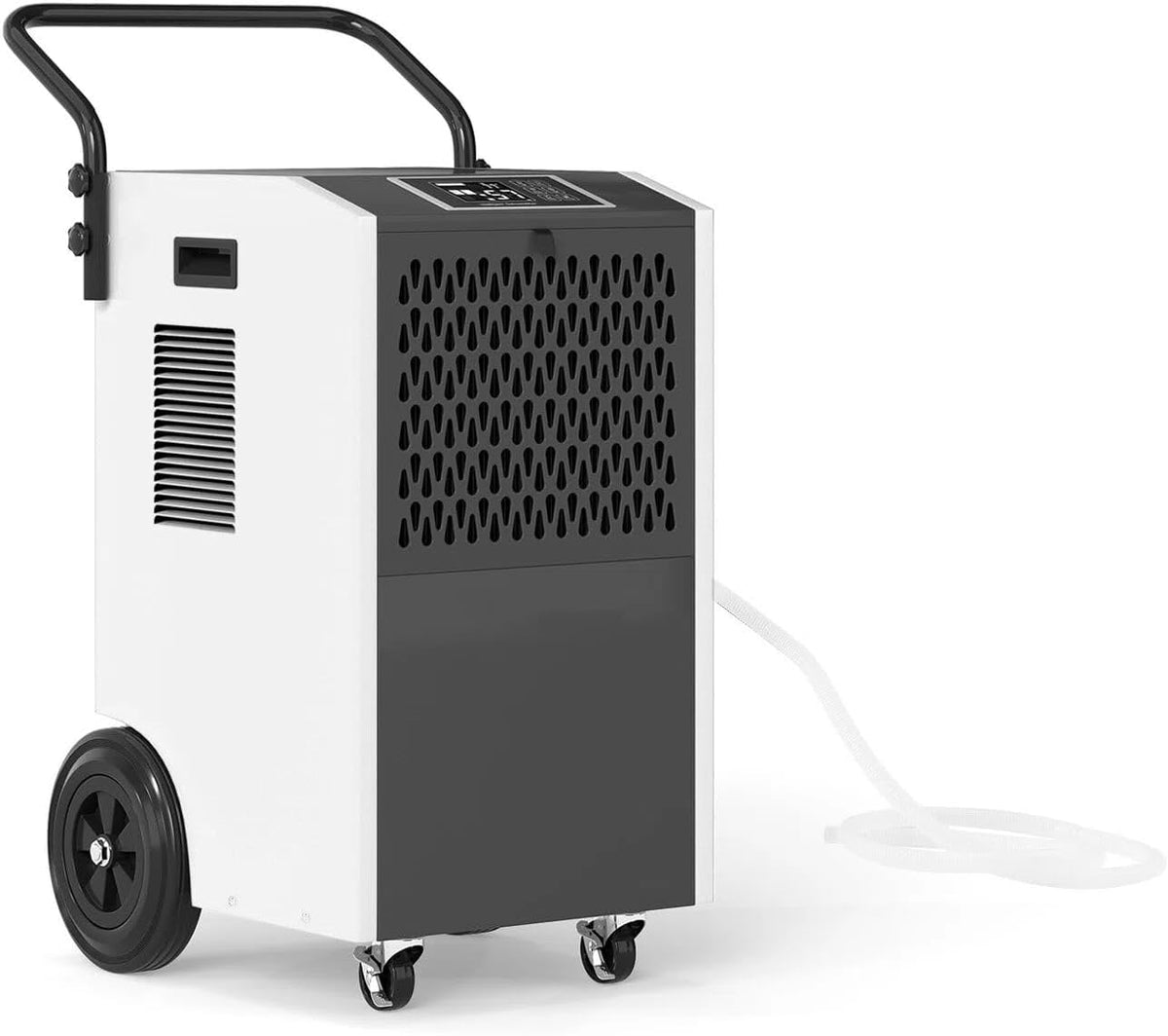 KOMFOTTEU Deshumidificador, de Humedad Eléctrico 73 L/día Móvil (Blanco)