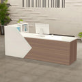 ZRBDDEF Mesas de recepción, Mostrador de Recepción 80-394cm, Escritorio de Caja Registradora para Tienda, Mostrador de Atención al Cliente, Escritorio