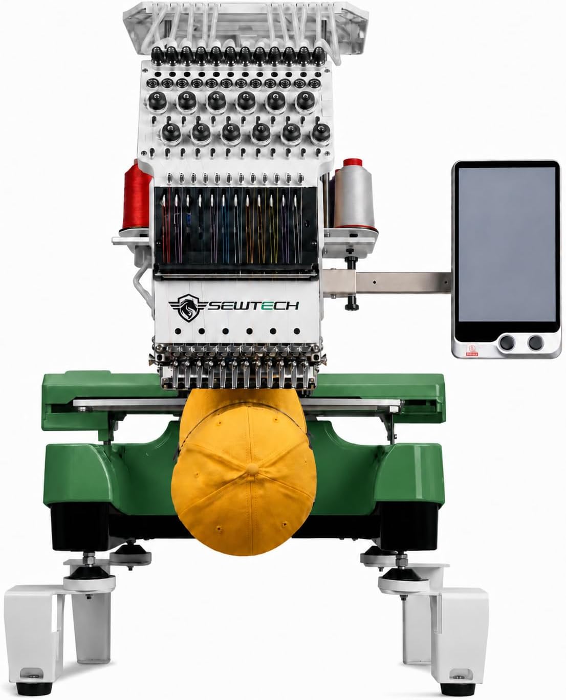 Sew Tech Máquinas de bordar, SEWTECH - Máquina de bordado comercial de 12 agujas, área de bordado de