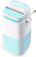 Purificadores de aire de POMORON, aire 4 en 1 para el hogar, ionizador de aire, generador de iones negativos, filtro HEPA H13, UV, cubre 1250 pies