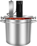 Mezclador de RETRIN, Automático de Alimentos, Olla Caliente Eléctrica de Acero Inoxidable, Raspador 4 Cuchillas, Velocidad Ajustable, para Mermeladas