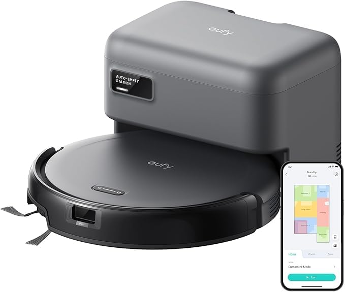 Robot aspirador eufy, by Anker C10 Robot Aspirador con estación de succión automática