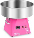 RCZK-1000-W-R de Royal Catering, máquinas de algodón de azúcar, Máquina de Algodón de Azúcar Industrial (Ø 52 cm, 1000 W, 1 unidad / 30 s, Acero