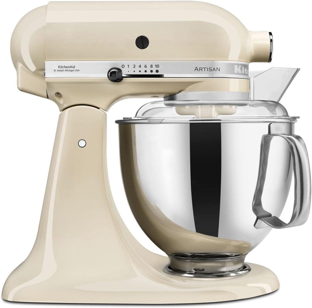 Robots de cocina de KitchenAid, Artisan Robot de Cocina 4, 7L con accesorios Almendra