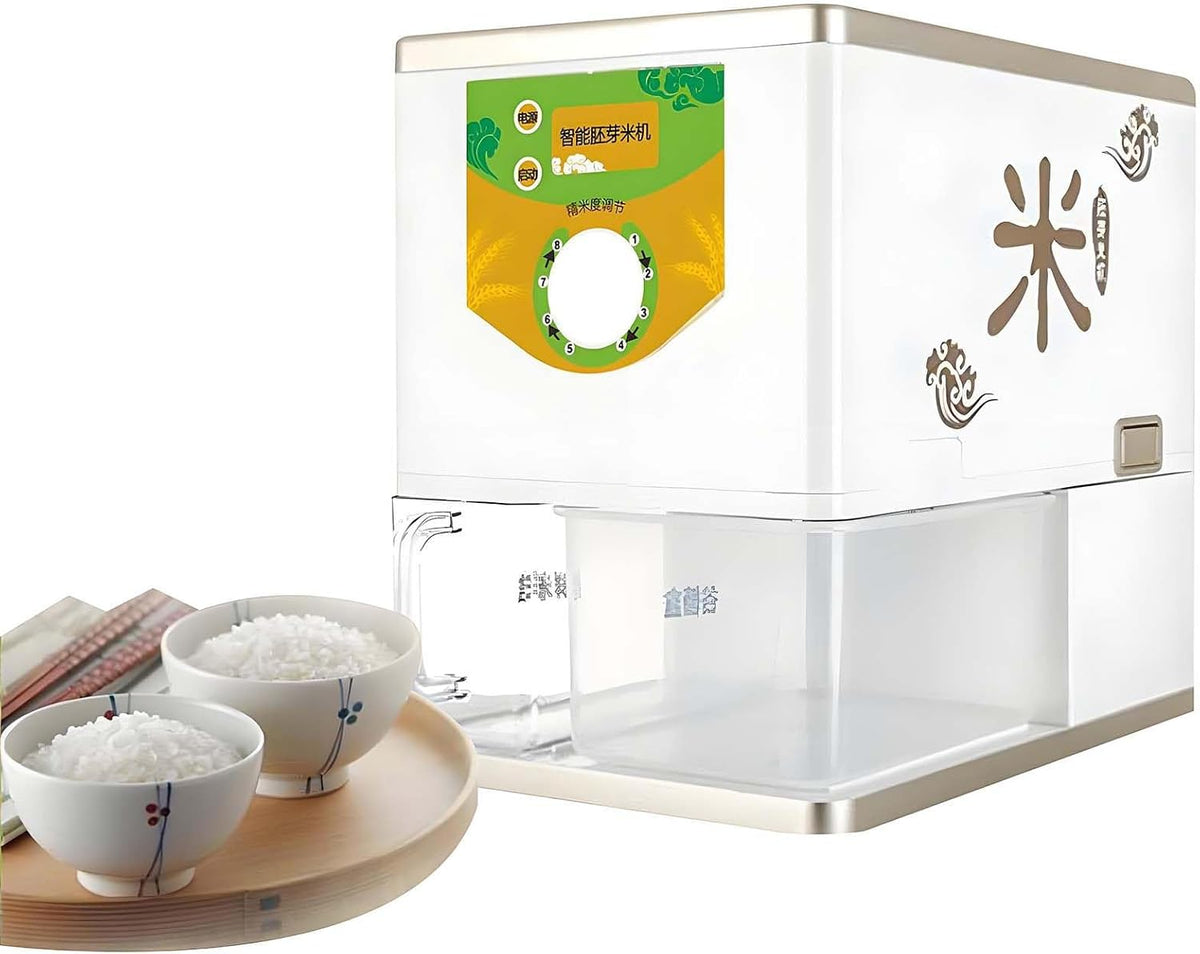 HuanSebesity Arrocera, Molino Eléctrico Cereales, 250-500g/Min Separador Salvado Automático