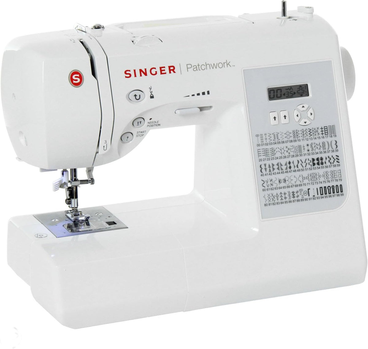 Singer Máquinas de coser, Patchwork 7285Q - Máquina electrónica dedicada al Quilt, Color Blanco