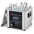 CREWORKS Suministros de limpieza de laboratorio, Limpiador Ultrasónico Industrial 15L, Limpiador Ultrasonidos 360W 33kHz, Temporizador y Temperatura