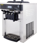 VEVOR Máquinas para hacer hielo, Máquina de Helados Soft Heladera Maquina Helados Soft Comercial Maquina Helados Soft con 2 + 1 Sabores Vertical Ice