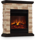 KLARSTEIN Chimenea eléctrica, Kaprun - Chimenea eléctrica, Chimenea Decorativa, Brillo Regulable, Chimenea electrica Pared, 1800 W, Polietileno, Mando