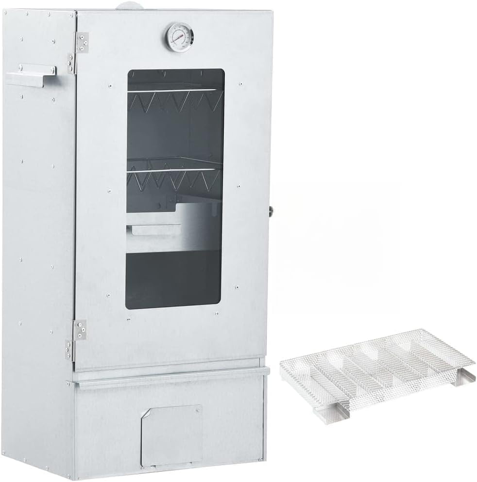Barbacoas de carbón ZXQVLMRS, Horno para ahumar, exterior y generador de humo frío, acero