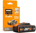WORX WA3646 Batería, Powershare Pro Plus 20V 4Ah, batería de Ciclo Largo, con tecnología de Alto Rendimiento, indicador Integrado, Compacto y Ligero