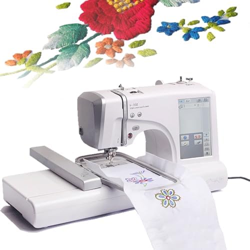 Máquinas de coser controladas electrónicamente Máquina automática de coser y bordar con 162 diseños integrados, pantalla táctil LCD para un fácil