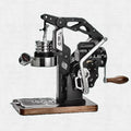 Generic Cafeteras y cafeteras expré, Cafetera espresso de manivela de 18 barras, máquina de café manual comercial con manómetro, portafiltro de 58 mm